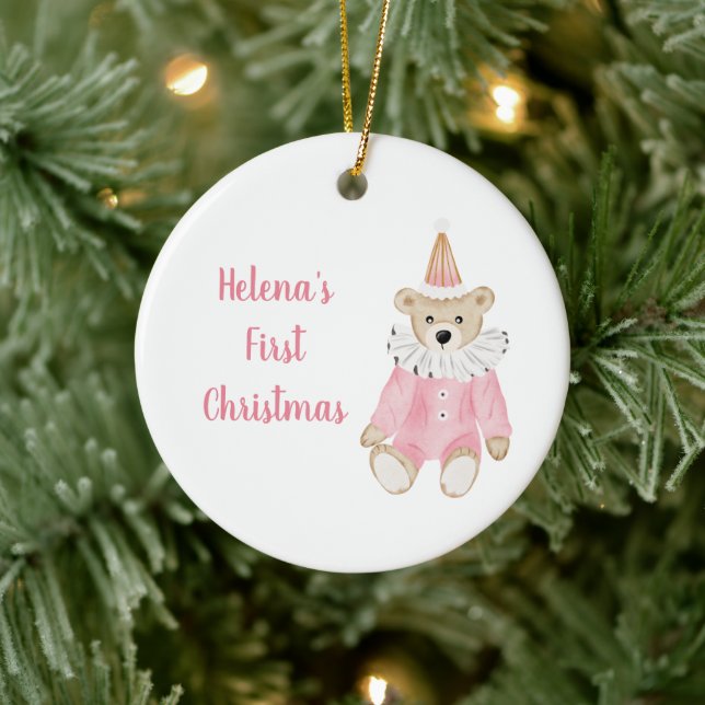 Julprydnad, första jul, Baby Första Julgransprydnad Keramik (Träd)