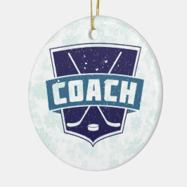 Julprydnad, Hockey Coach Julgransprydnad Keramik