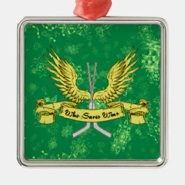 Julprydnad, Hockey Goalie som räddar vinnare Julgransprydnad Keramik