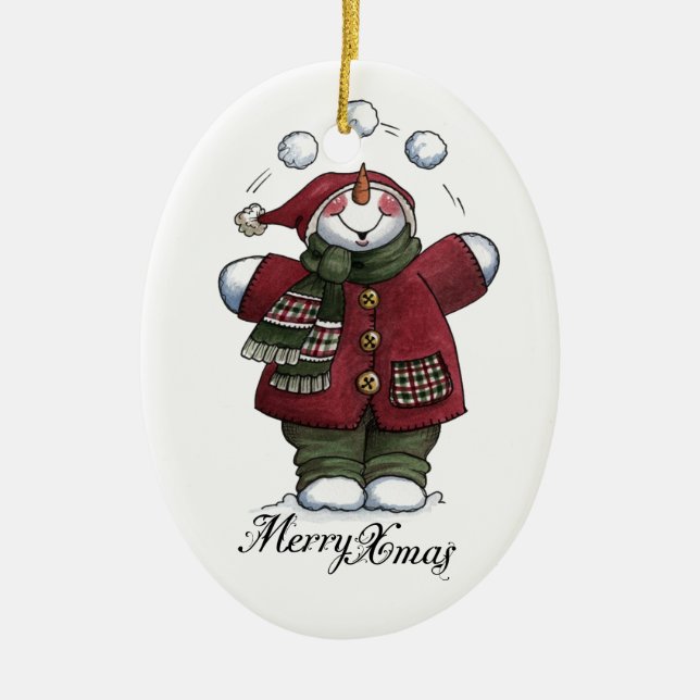 Julprydnad Julgransprydnad Keramik (Framsidan)
