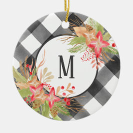 Julprydnad med Buffalo Play och Mistletoe Julgransprydnad Keramik