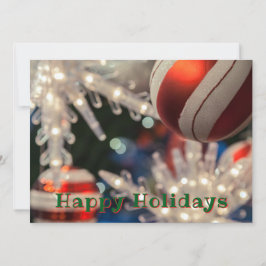 Julprydnad och ljus julkort