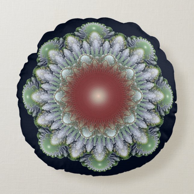 Julprydnad Rund Kudde (Framsidan)