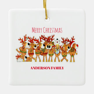 Julprydnad som sjunger keramiskt julgransprydnad keramik