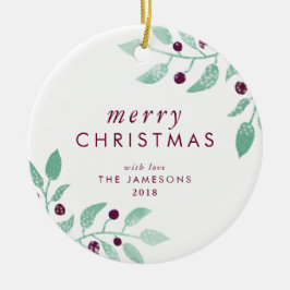 Julprydnad*The älskvärda Merry* Julgransprydnad Keramik