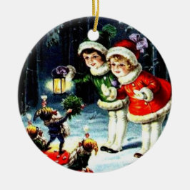 Julprydnad - Vintage Julgransprydnad Keramik