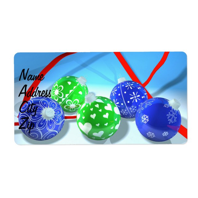 Julprydnadar Fraktsedel (Framsidan)