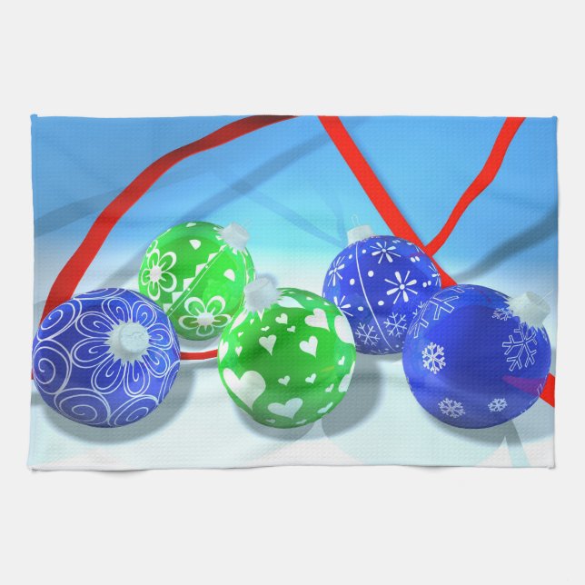 Julprydnadar Kökshandduk (Horisontell)