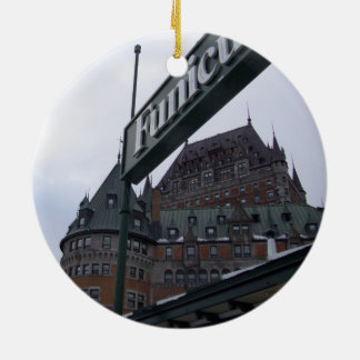 JulprydnadChateau Frontenac Julgransprydnad Keramik