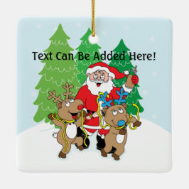 Julprydnaden "Santa" Personalize Julgransprydnad Keramik