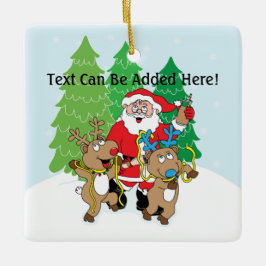 Julprydnaden "Santa" Personalize Julgransprydnad Keramik