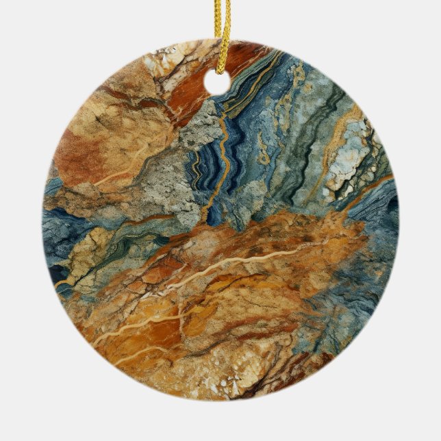 Julprydnaden varje marmor julgransprydnad keramik (Framsidan)