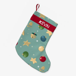 Julprydnader. Anpassade med namn. Liten Julstrumpa