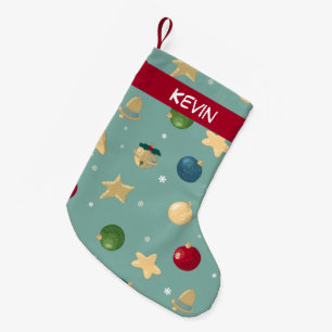 Julprydnader. Anpassade med namn. Liten Julstrumpa