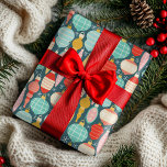Julprydnader Färgfull Modern Bauble Mönster Presentpapper<br><div class="desc">Julprydnader Färgfull Modern Bauble Mönster Wrapping Papper Gift Wrap har en färgstark mönster av julprydnader. Perfekt för inslagning av julklappar och helgdagar. Skapat av Evco Studio www.zazzle.com/store/evcostudio</div>
