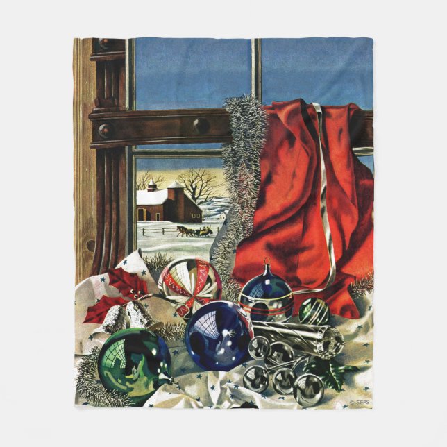 Julprydnader Fleecefilt (Framsidan)