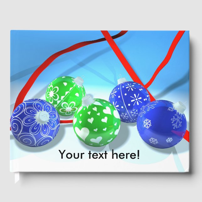 Julprydnader Gästböcker (Framsida)