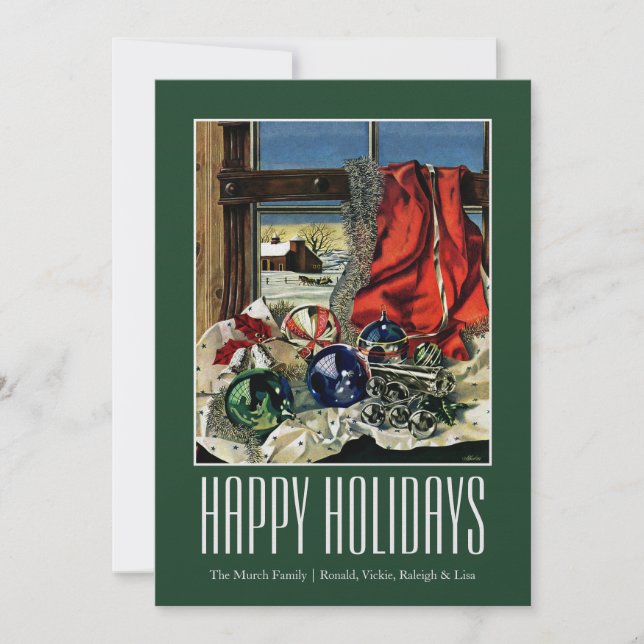 Julprydnader Julkort (Framsida)