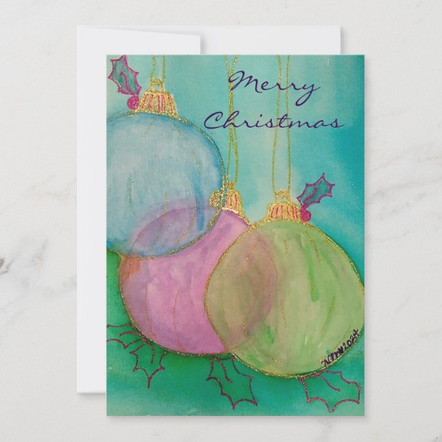 Julprydnader Julkort (Framsida)