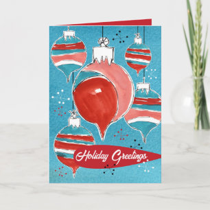 Julprydnader Lycklig Holiday Greetings Kort