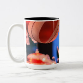 Julprydnader och Glad helg Två-Tonad Mugg