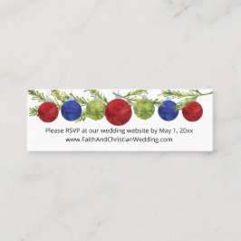 Julprydnader, OSA på Bröllop webbplats Mini Visitkort