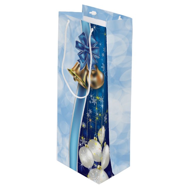 Julprydnader, Snöflingor och Bokeh (Framsidan Vinklad)