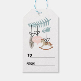 Julprydnader till/från presentetikett