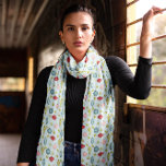 Julprydnader Vinter Mönster Scarf Sjal<br><div class="desc">Denna scarf är en härlig nyck för gårdagens julafton, som är full av vintagens prydnadsföremål som återger helgdagarnas värme och charm. Den ljusa bakgrunden framhäver varje ornament och skapar ett mjukt men passivt tillbehör som är perfekt för julhelgen. Det är ett idealiskt tillägg för alla som värdesätter den traditionella Juldekorationer...</div>