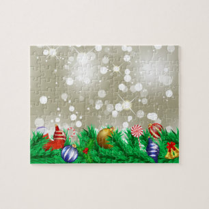 Julprydnadglitter Pussel