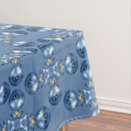 Julprydnadsämnen Blå Elegant Helgdagar Tableclo