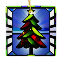 Julprydnadsföremål av rostat glas