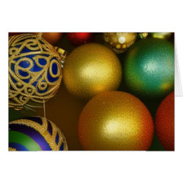 Julprydnadsföremål Blue Guld Braid Hälsningskort