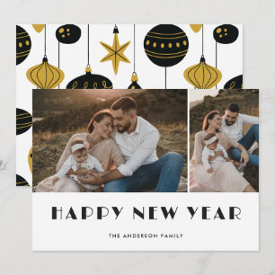 Julprydnadsföremål Foto Gott nytt år Card Julkort