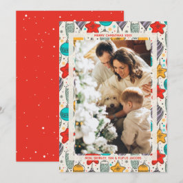 Julprydnadsföremål Foto Julkort