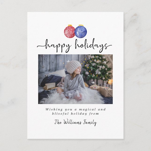 Julprydnadsföremål Glad helg 1 FotoElegant (Framsida)