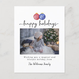 Julprydnadsföremål Glad helg 1 FotoElegant Vykort