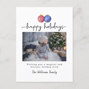 Julprydnadsföremål Glad helg 1 FotoElegant Vykort