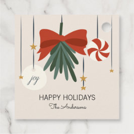 Julprydnadsföremål Glad helg Gåvor Etiketter