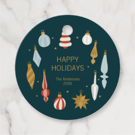 Julprydnadsföremål Glad helg Gåvor Etiketter