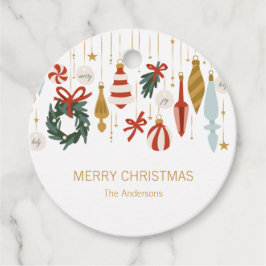 Julprydnadsföremål God jul Helgdag Gåvor Etiketter