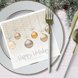 Julprydnadsföremål Guld ID251 Pappersservett