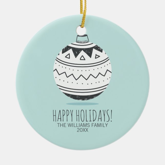 Julprydnadsföremål Helgdag keramiskt prydnadsförem Julgransprydnad Keramik (Framsidan)