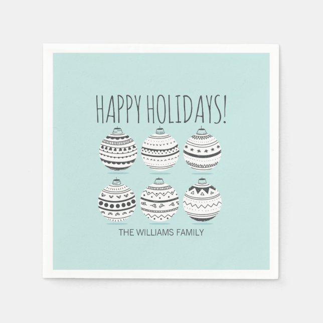 Julprydnadsföremål, Helgdag Pappersservett (Framsidan)