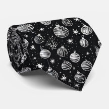 Julprydnadsföremål i Black & White Line Art