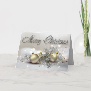Julprydnadsföremål i Guld & Silver Helgkort