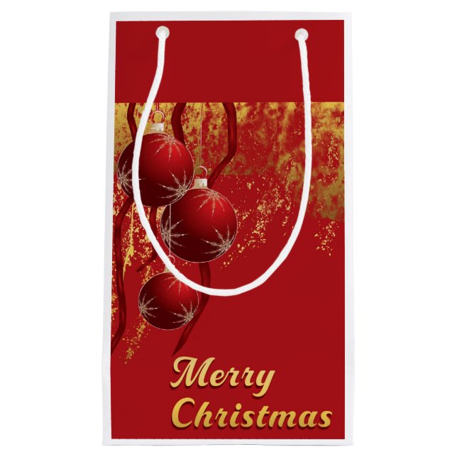 Julprydnadsföremål i Luxe Red och guld (Framsidan)