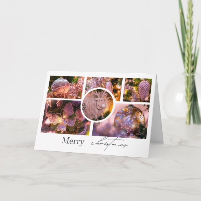 Julprydnadsföremål - kollage #2 tack kort (Framsida)