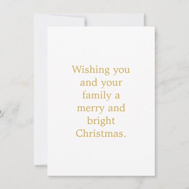 Julprydnadsföremål med Anpassningsbar Message Card (Baksida)