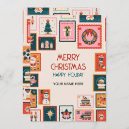 Julprydnadsföremål - postagestkartor julkort